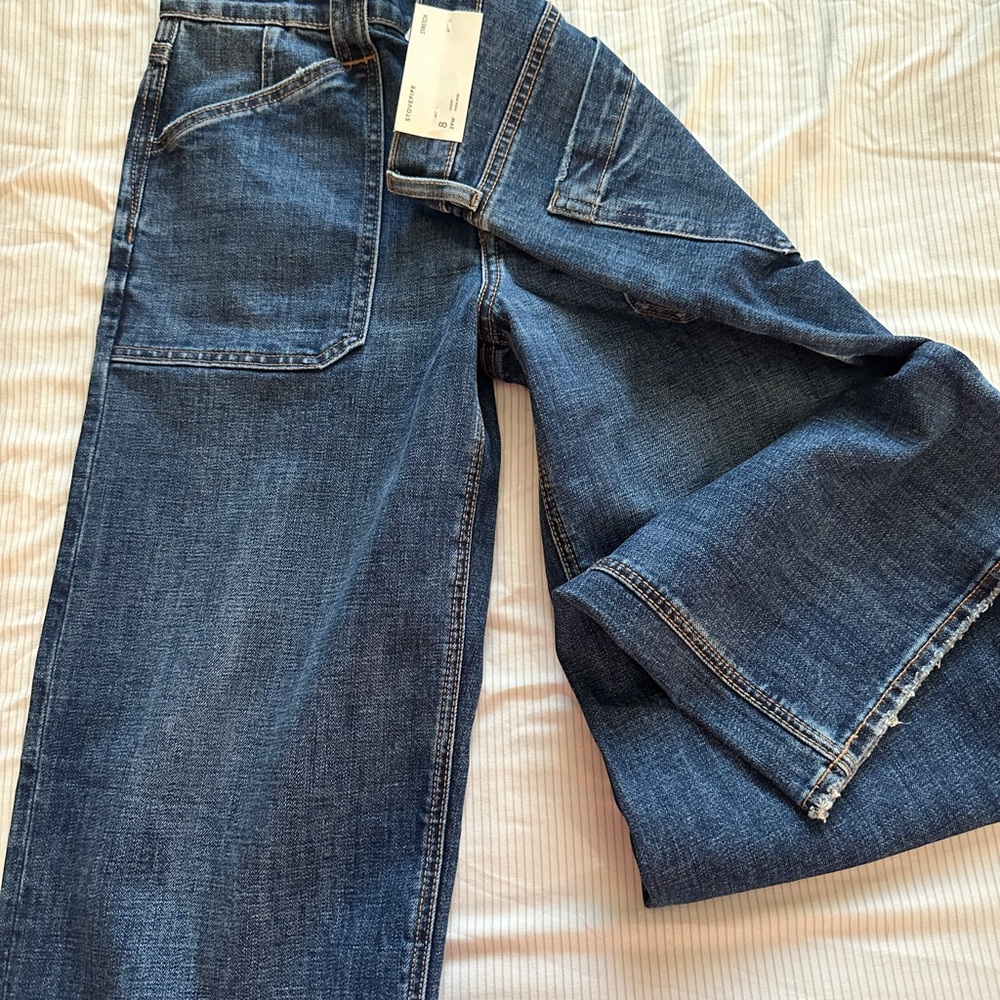 American Eagle Outfitters High Rise Dark Blue Jeans